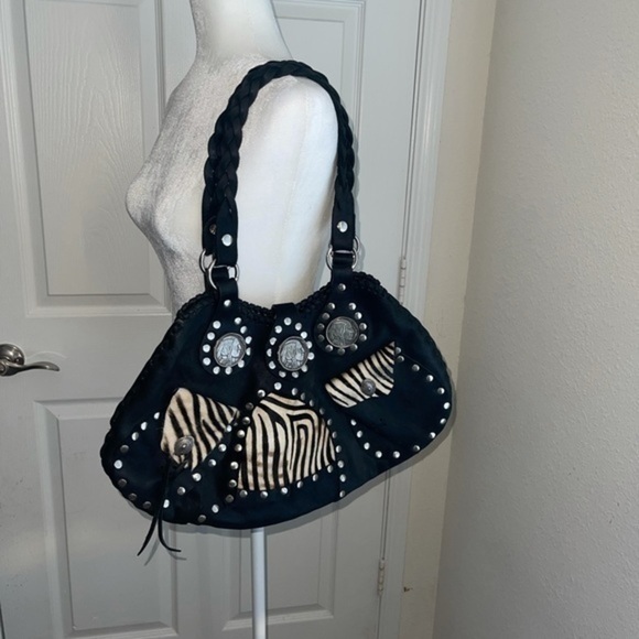 RARE 1913 Liberty Buffalo Indian head coin concho hippie biker leather bag - Picture 2 of 11